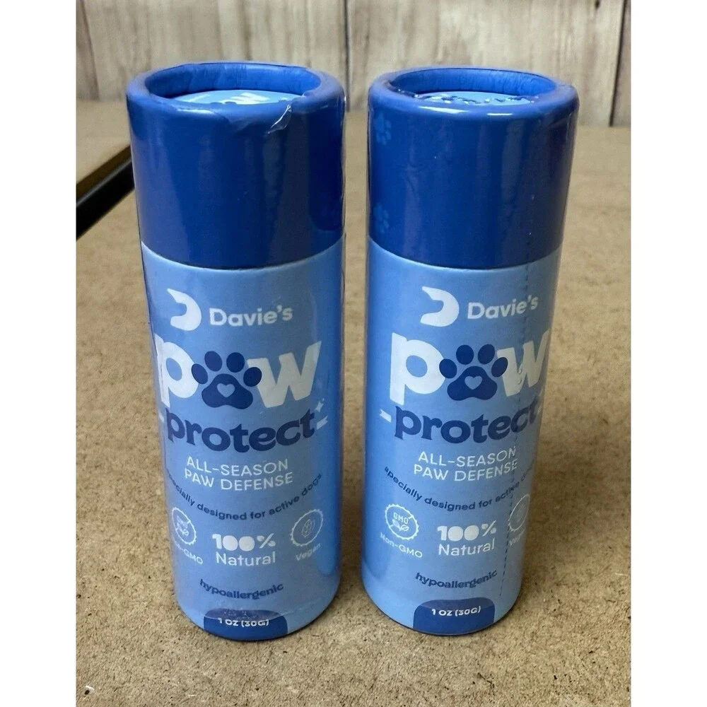 2x Davies Paw Protect Dog Nose & Paw Balm All-Season Lick Safe Protect & Hydrate